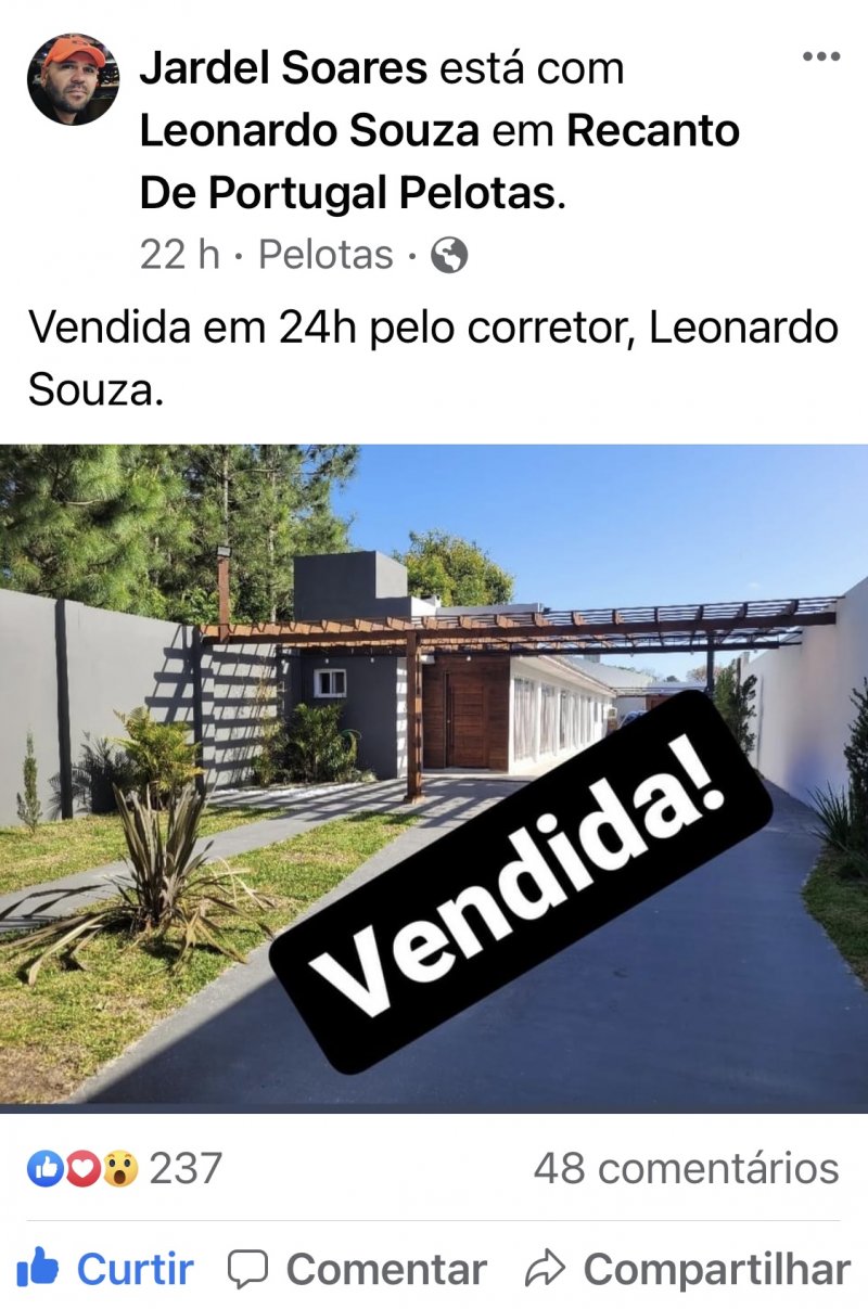 Casa - Venda - Recanto de Portugal - Pelotas - RS